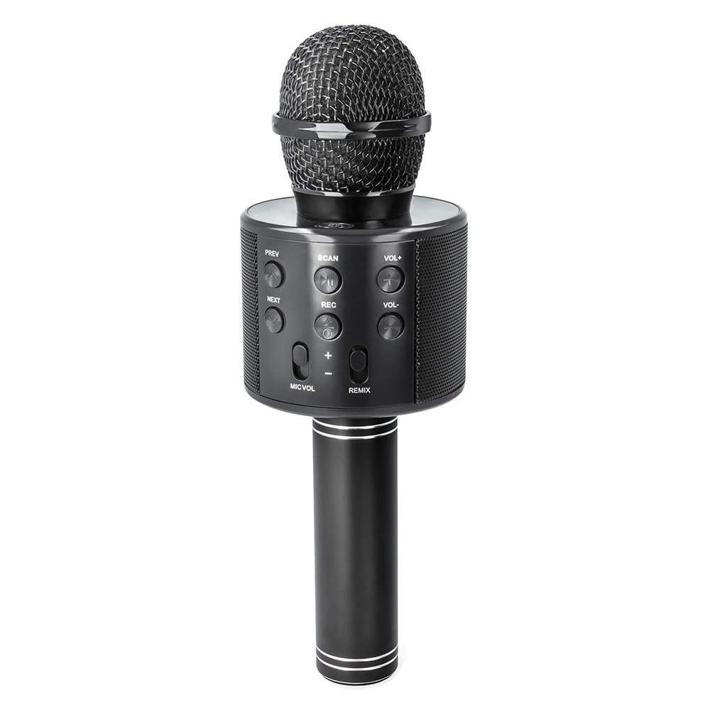 Forever Karaoke Mikrofon med Højttaler - Sort