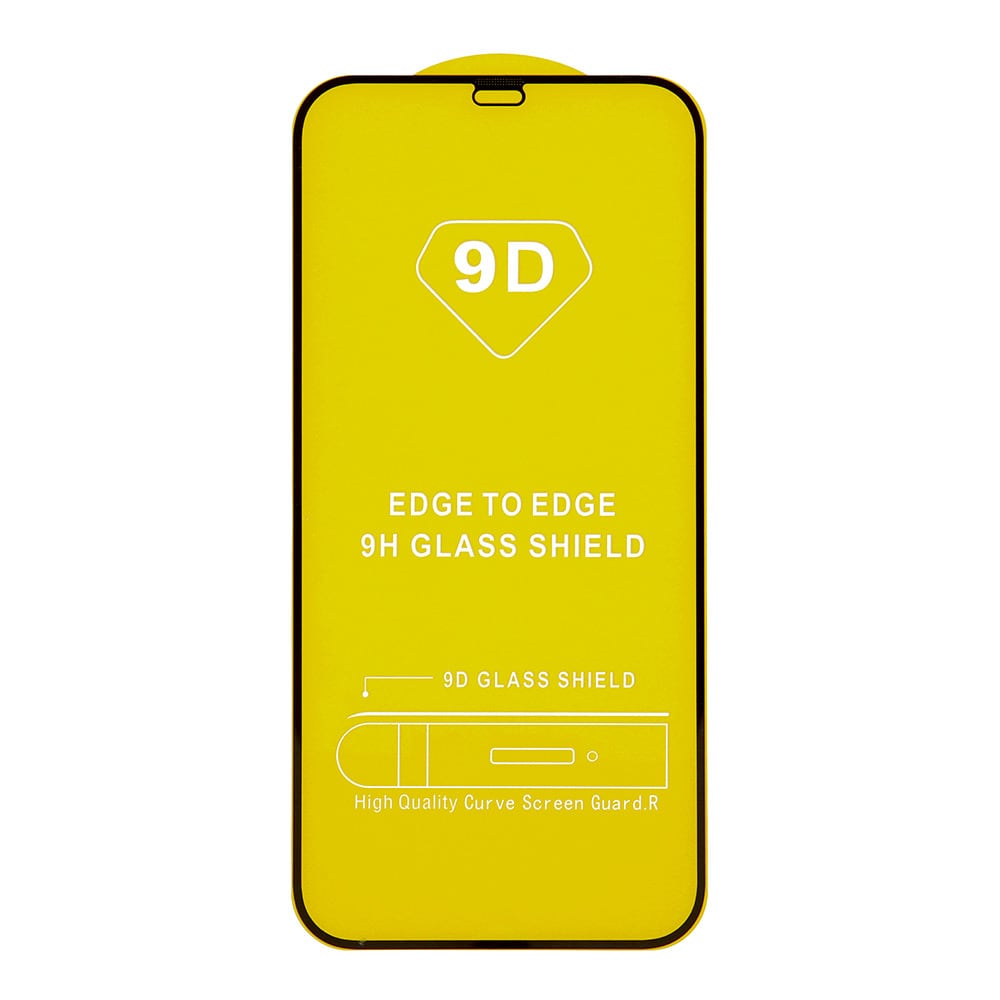 Hærdet skærmbeskytter 9D til iPhone 15 Pro Max - Sort ramme