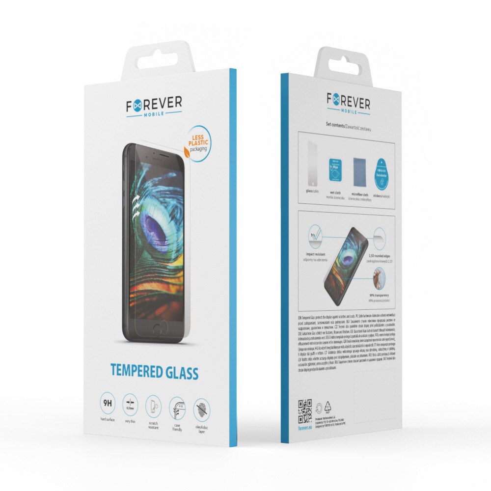 Forever Hardened Screen Protector 2.5D til iPhone 15 Pro Max