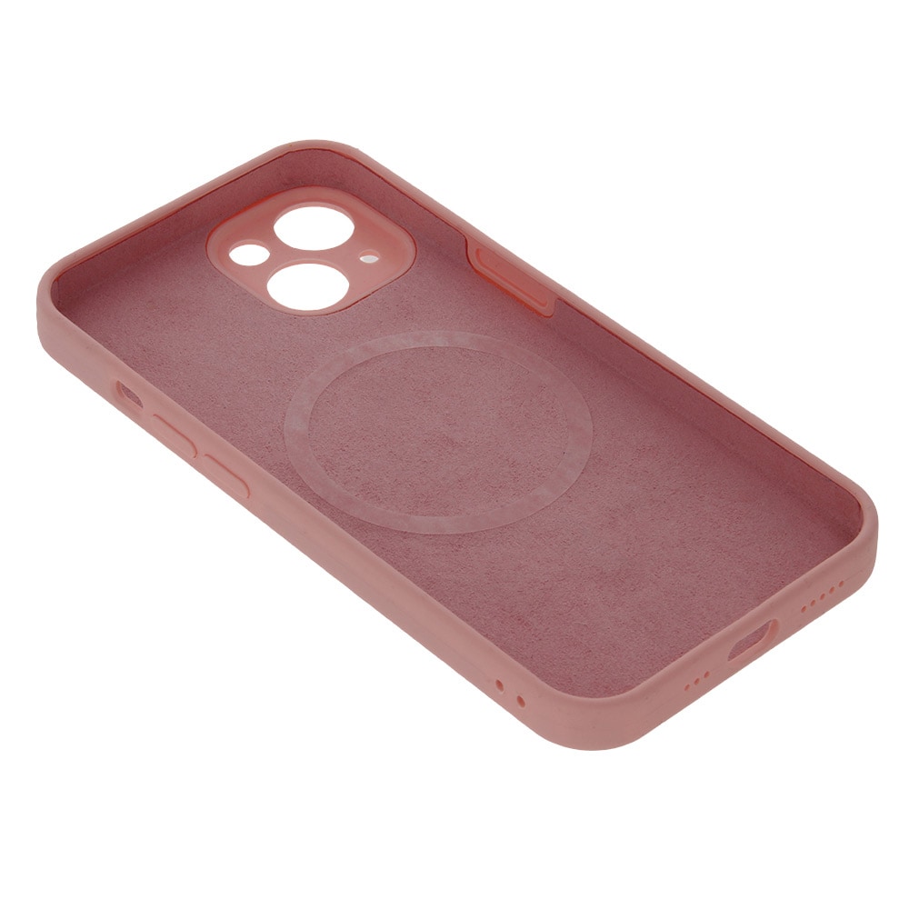 Silikone etui med MagSafe til iPhone 13 - Pink