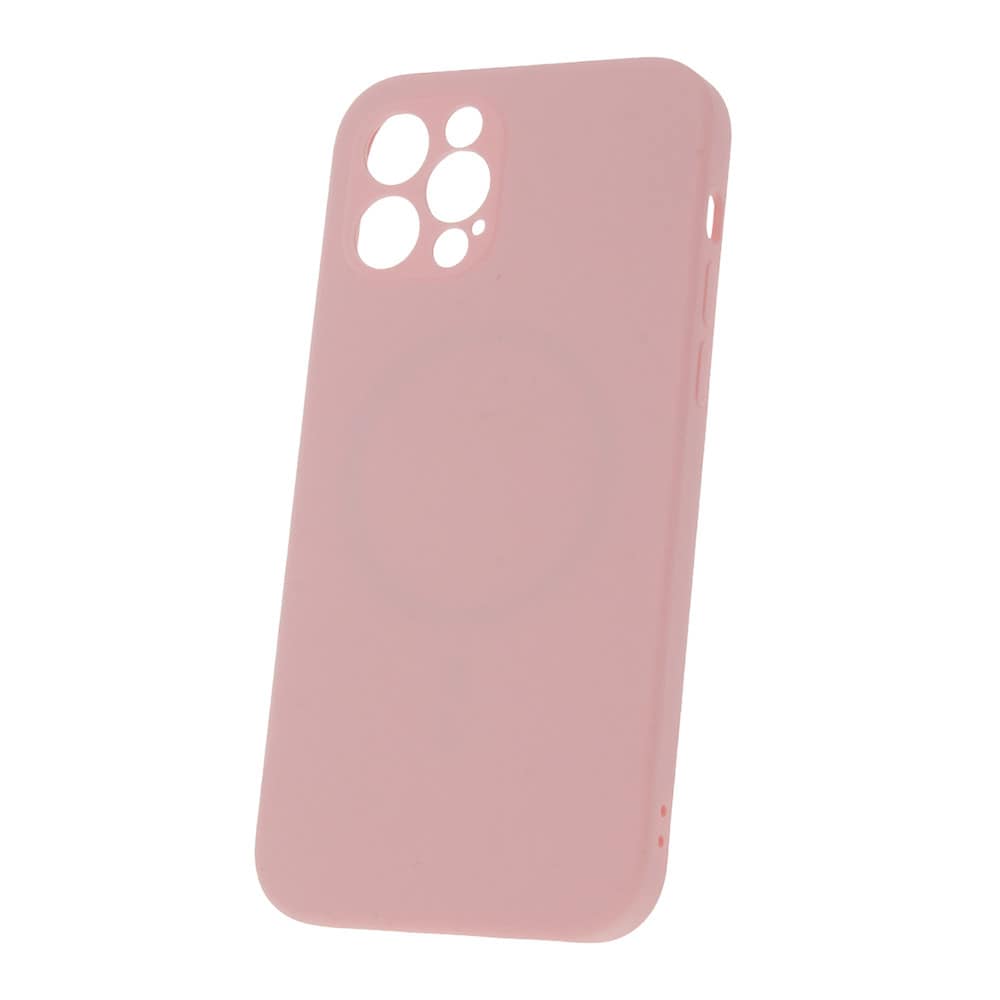 Silikone etui med MagSafe til iPhone 14 Plus - Pink