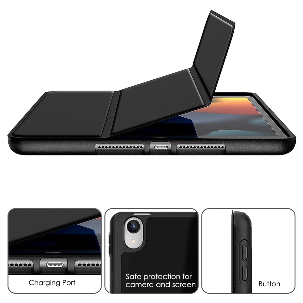 Trifold etui med stativ til iPad 9,7" Gen 5/6 - Sort