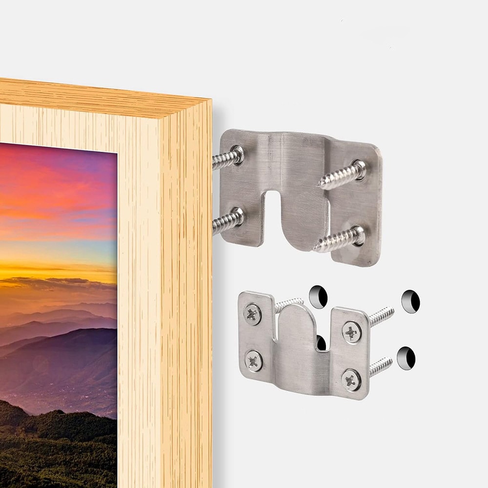 Billedophæng 43 mm - 10-pak vægbeslag til billedrammer & fotorammer