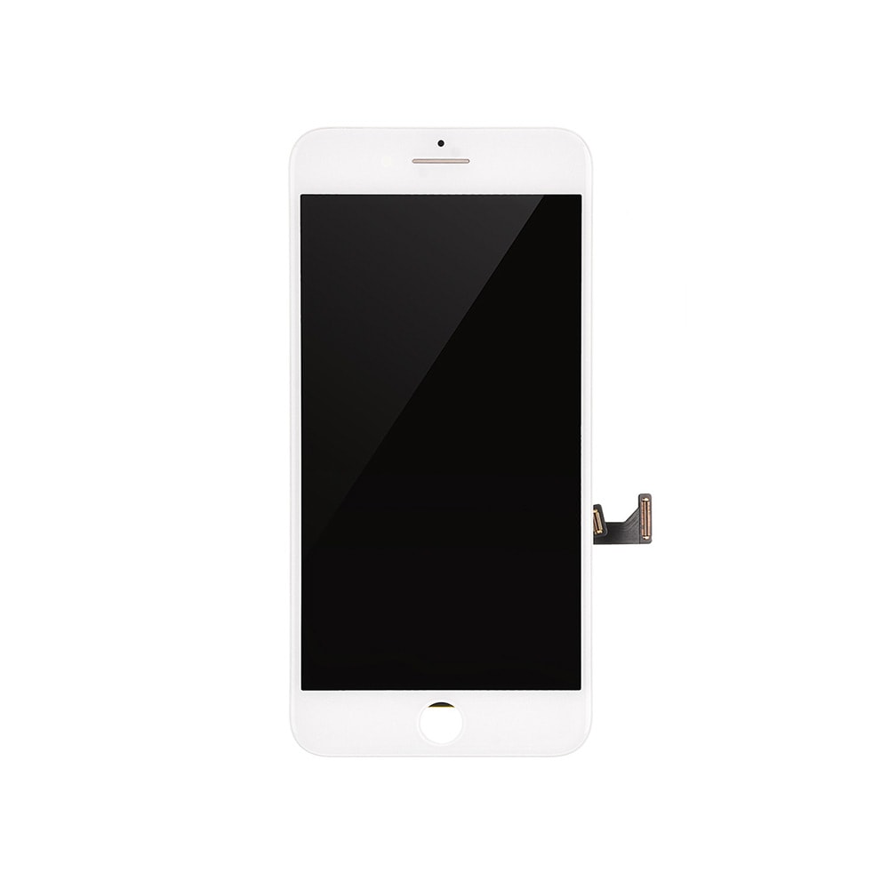 iPhone 8 Plus Skærm LCD Display Glas - Livstidsgaranti - Hvid