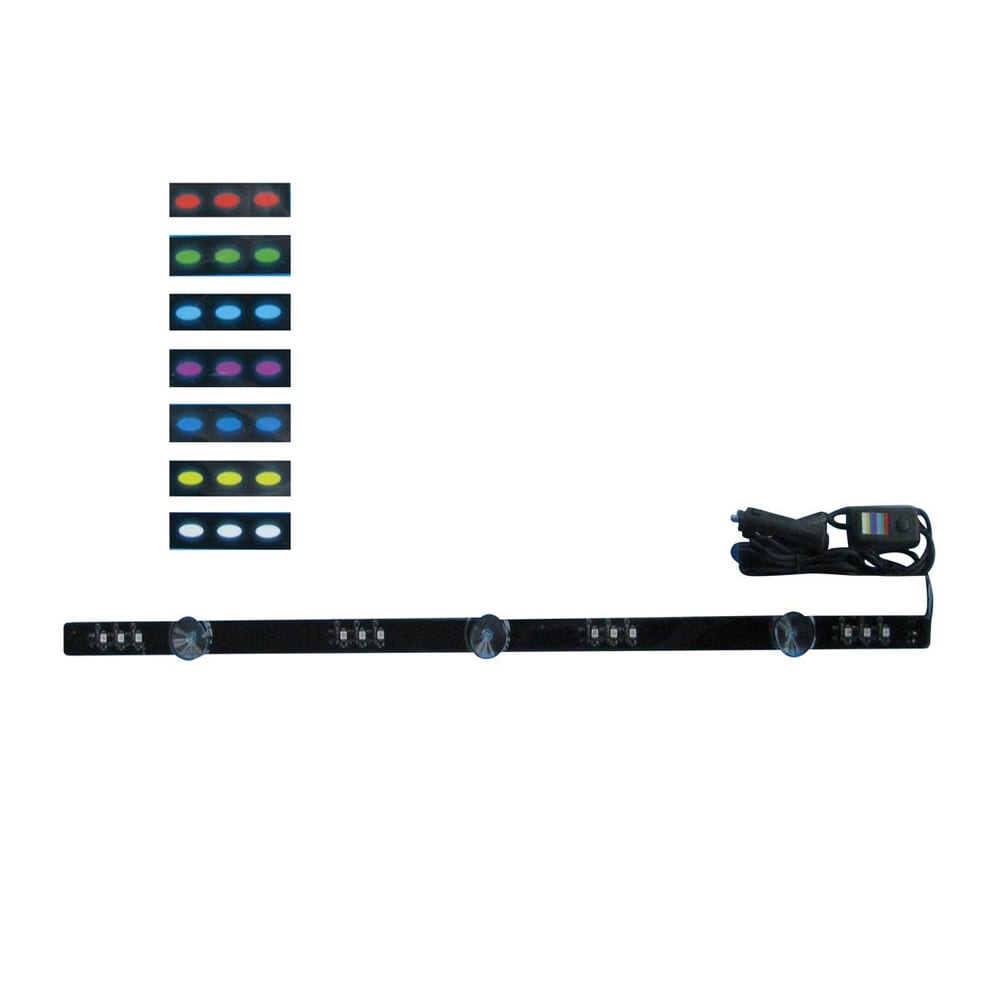 LED strip med 7 farver til bil - 70cm