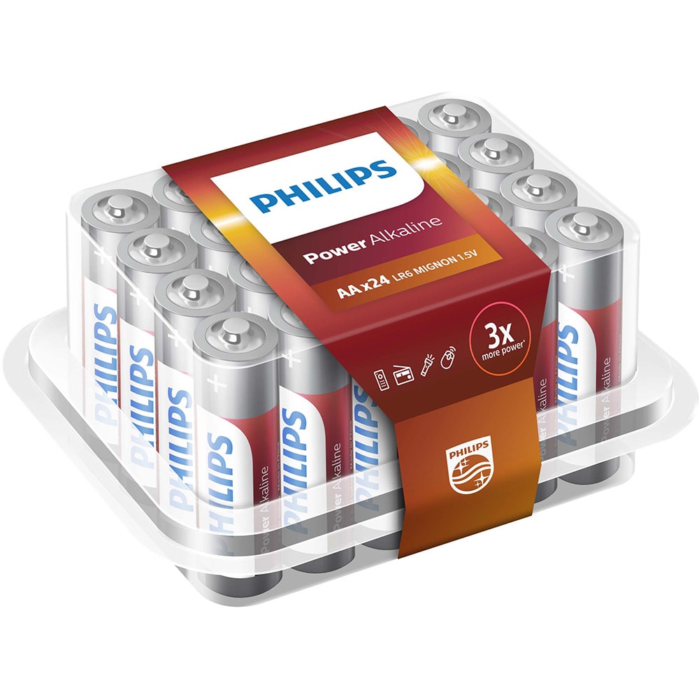 Philips Powerlife AA-batterier 24-pak