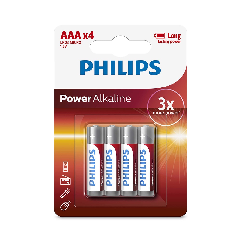 Philips Power AAA-batteri 4-pak