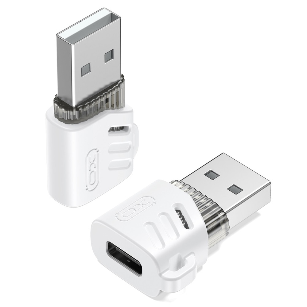 XO USB-adapter USB-C til USB - Hvid