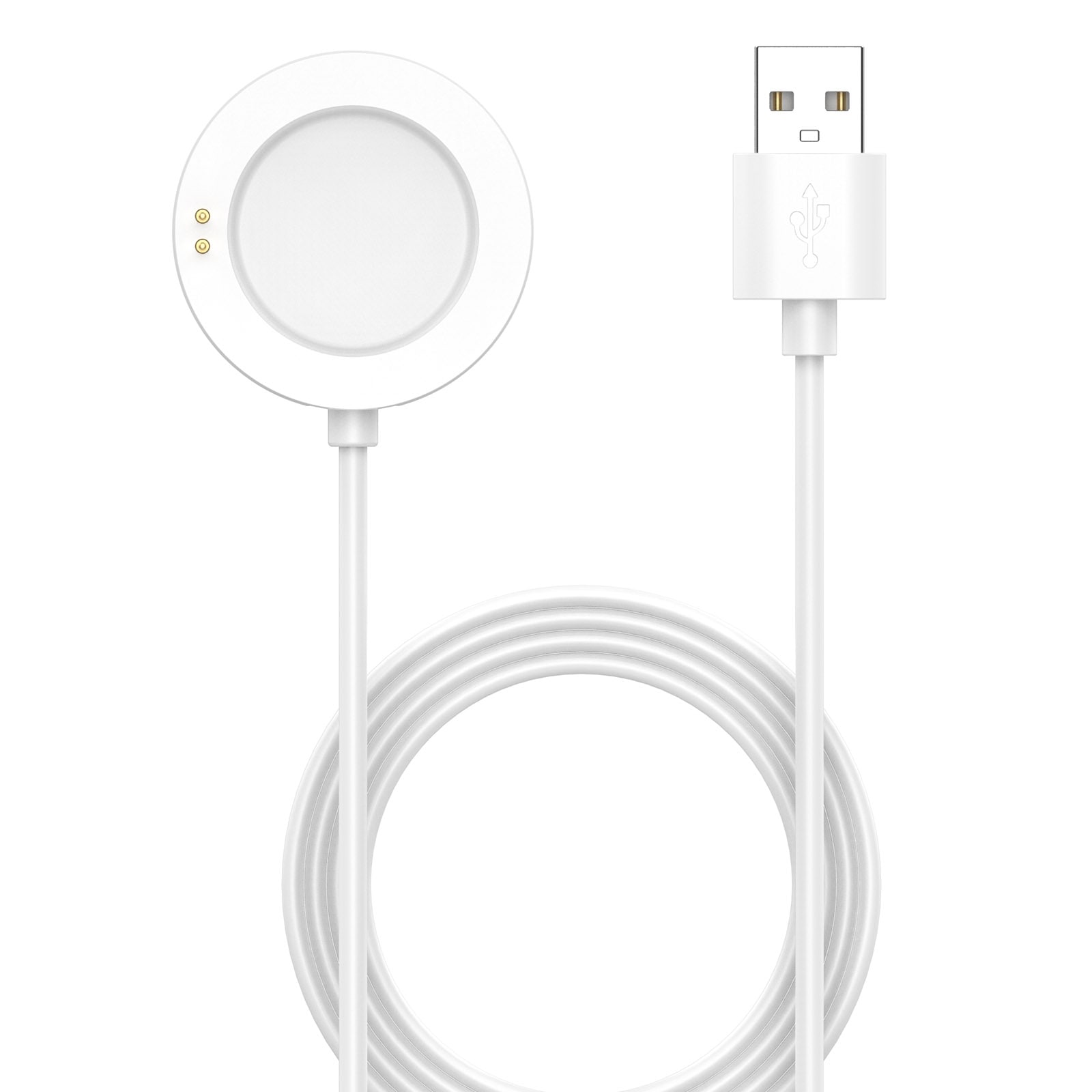 Oplader til Xiaomi Watch 2 Pro - USB 1m - Hvid