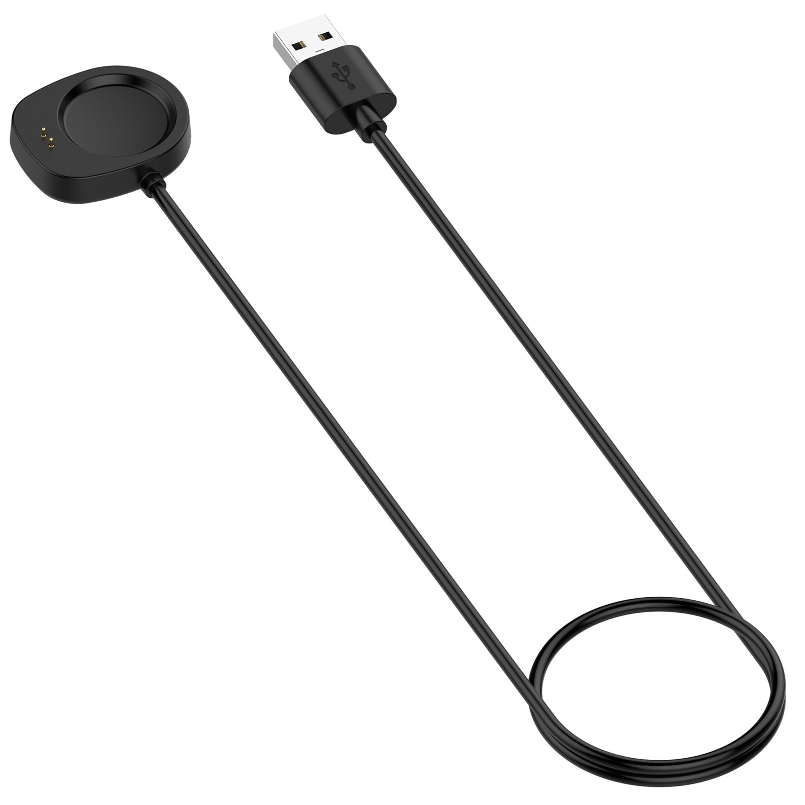 Oplader til Amazfit Balance A2286 - USB 1m - Sort