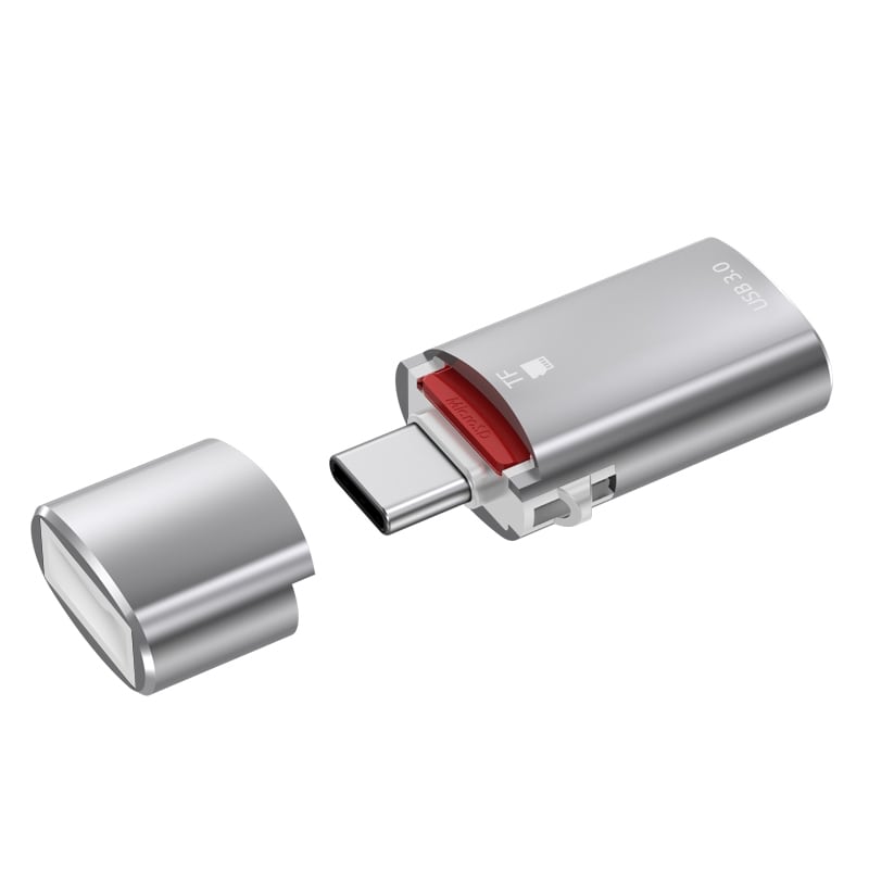 USB-C Adapter USB 3.0 til USB-C med hukommelseskortlæser