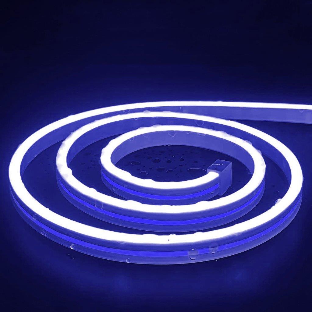 Blød neon LED-slynge 2m - Blå