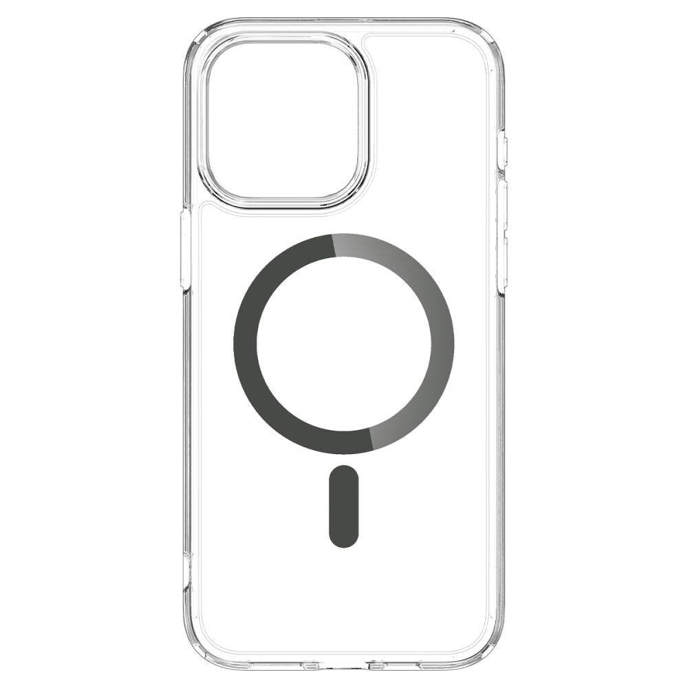 Spigen Ultra Hybrid Bagcover MagSafe til iPhone 15 Pro Clear/Graphite