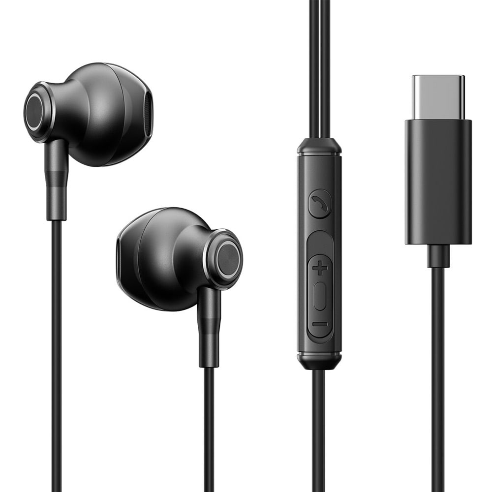 Joyroom In-Ear Headset med USB-C stik - Sort