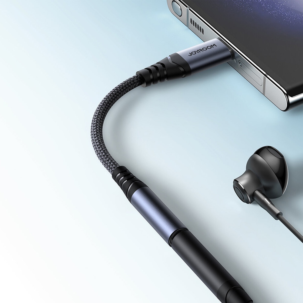 Joyroom Audio adapter USB-C til 3,5 mm - Sort