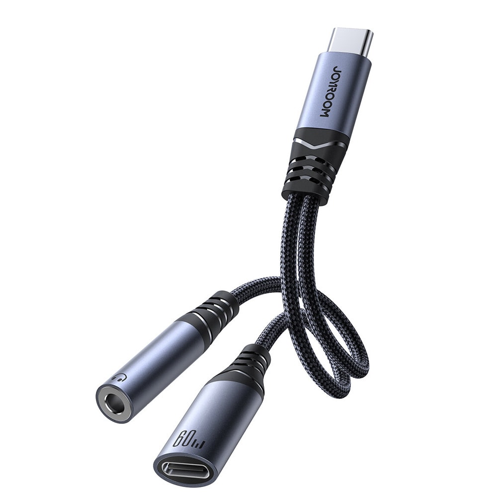 Joyroom Audio adapter USB-C til 3,5 mm + USB-C