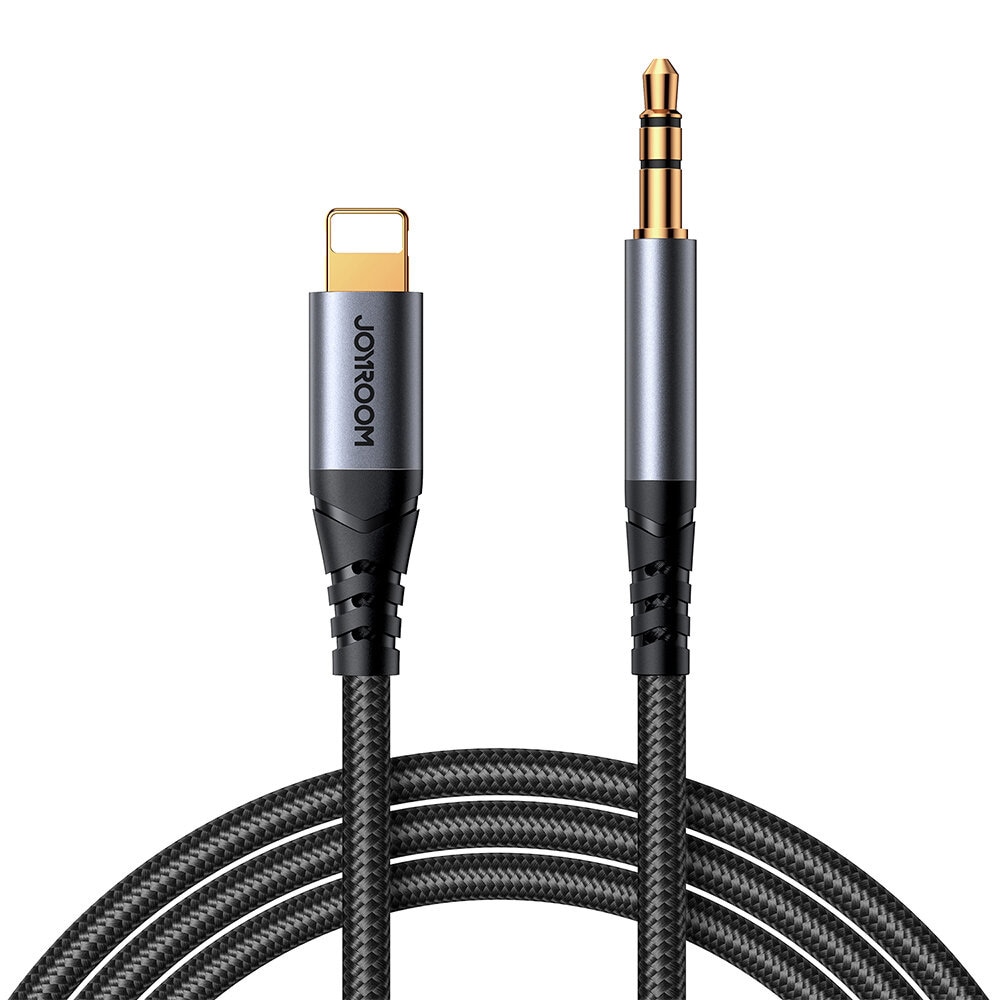 Joyroom Audio kabel 3,5 mm til Lightning 1,2 m - Sort