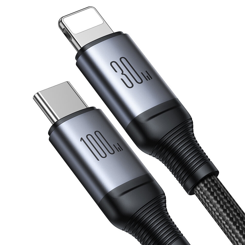 Joyroom 2-i-1 USB-kabel USB-C til USB-C & Lightning 100W 1,5m - Sort