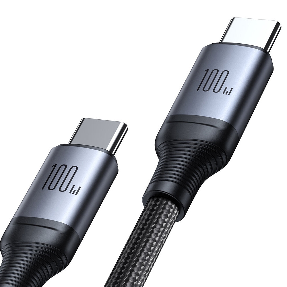 Joyroom 2-i-1 USB-kabel USB-C til 2 x USB-C 100W 1,5m - Sort
