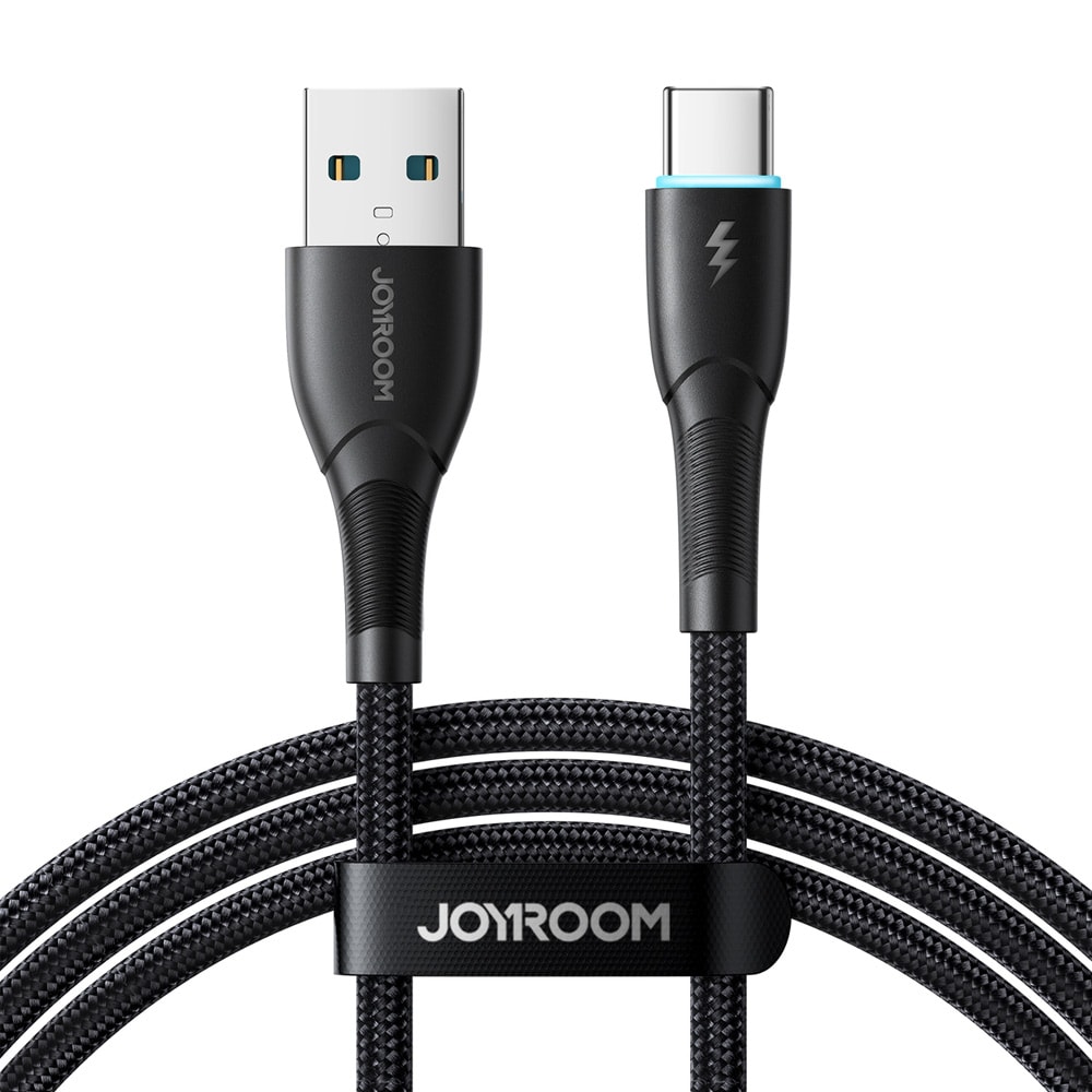 Joyroom Starry Series USB-kabel 3A USB til USB-C 1m - Sort