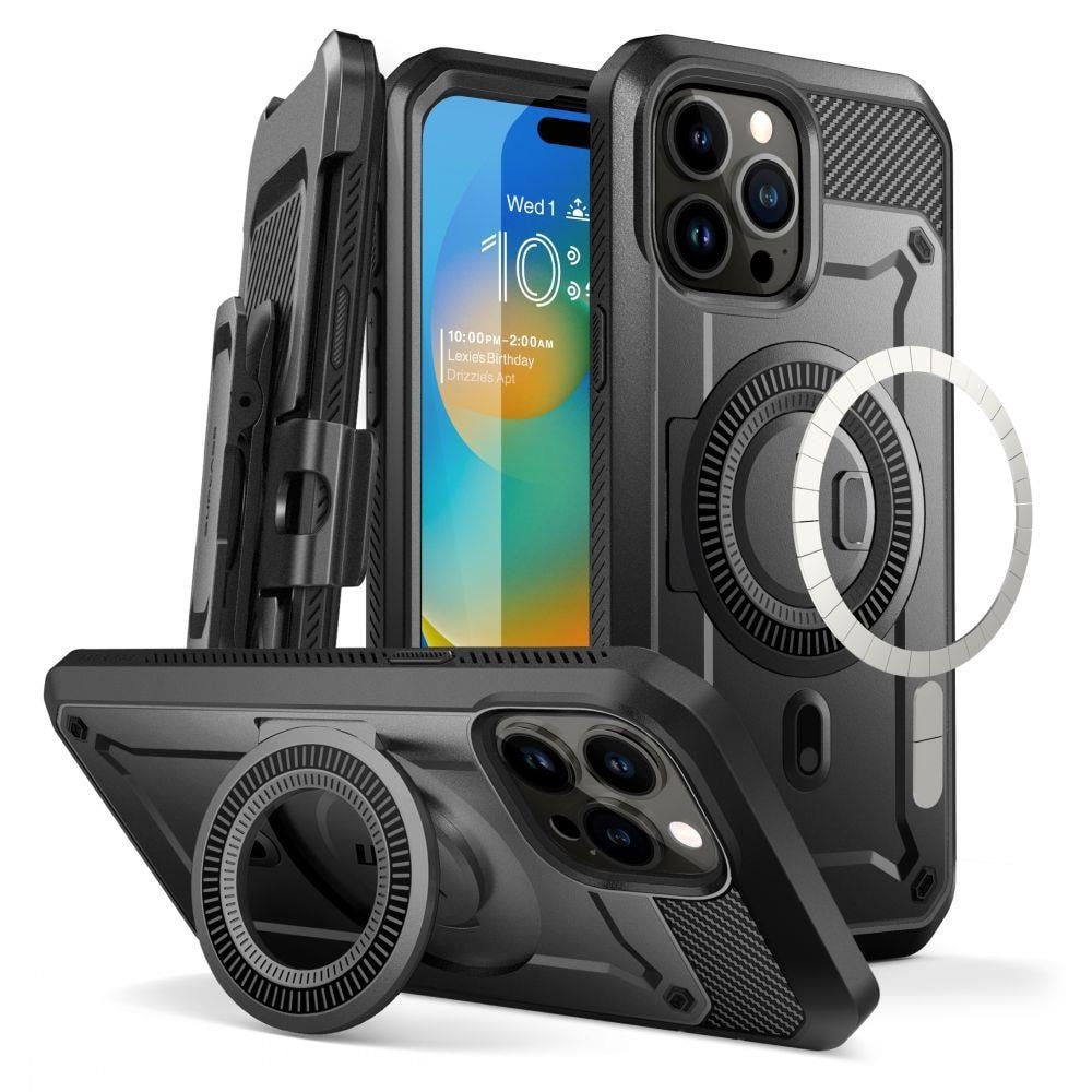Supcase Ub Pro Mag Beskyttelsescover med MagSafe til iPhone 15 Pro - Sort