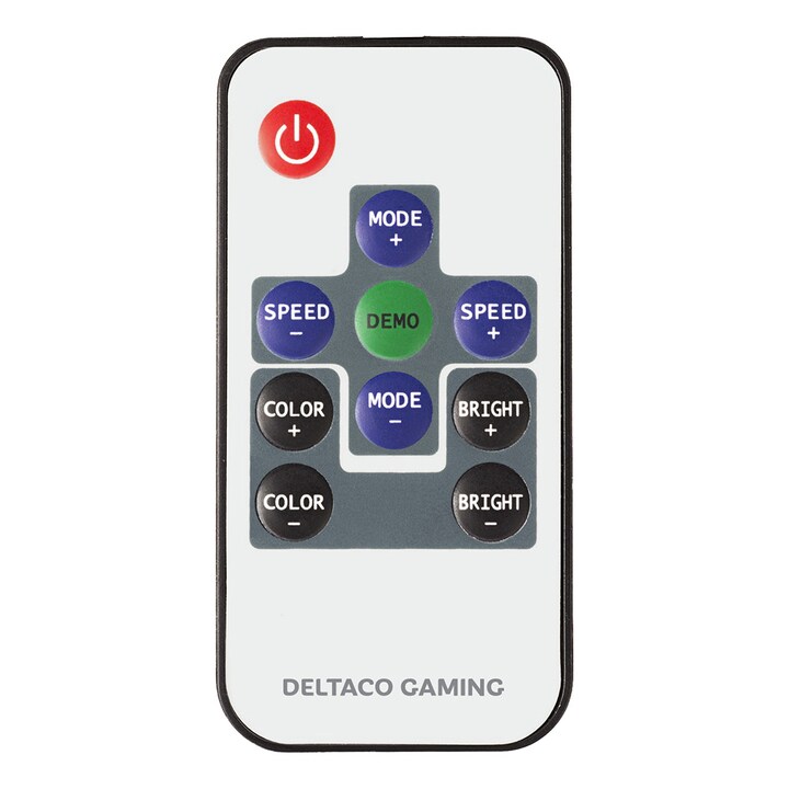 Deltaco Gaming Gaming stol med RGB belysning - Sort