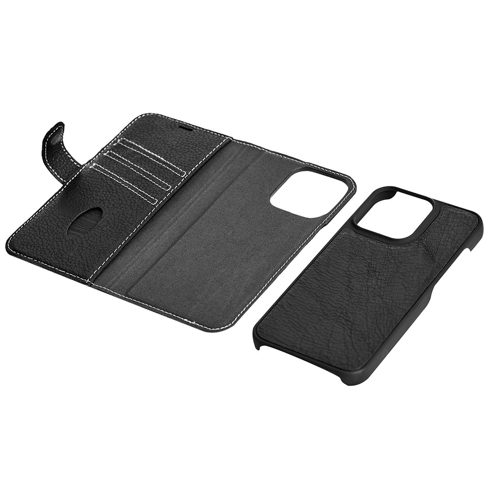 Essentials Læder Taske til iPhone 13 - Sort