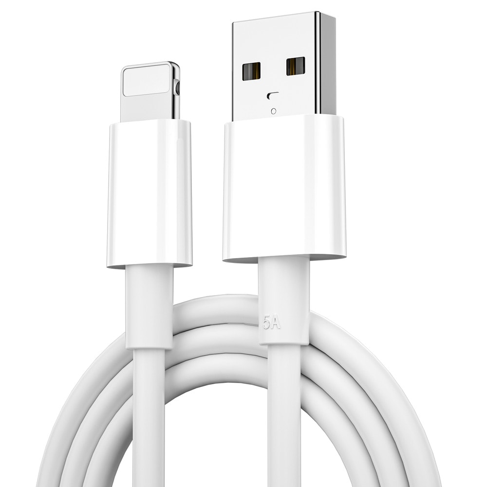 WIWU USB-kabel USB til Lightning 2,4A 1,2m - Hvid