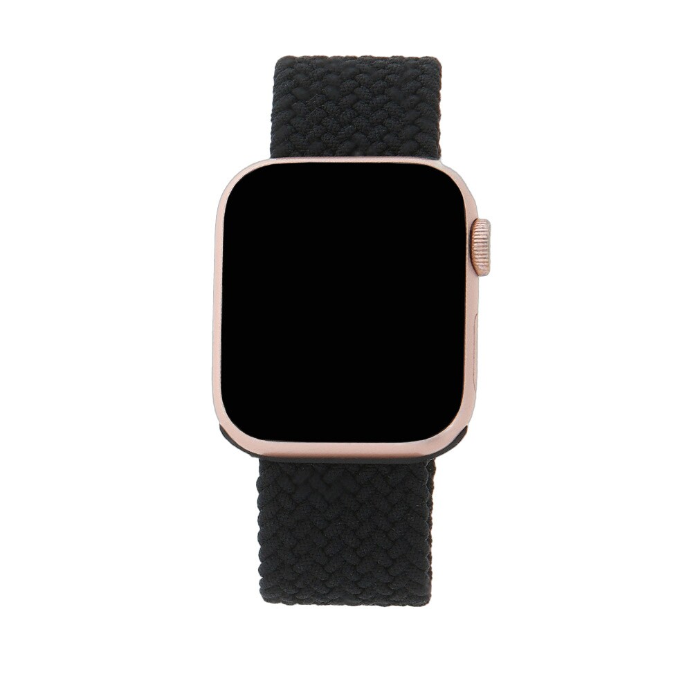 Elastisk armbånd til Apple Watch 42/44/45mm 155mm - Sort