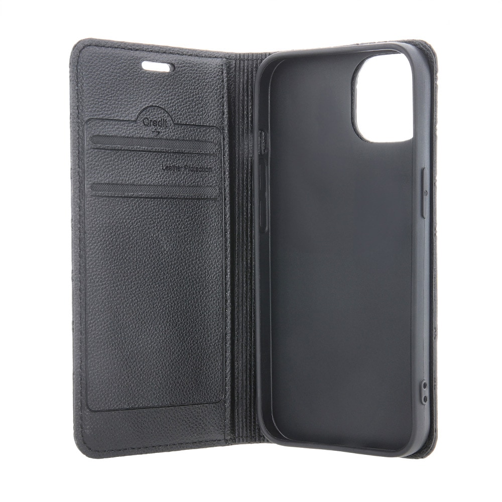 Smart Caro Case med stativ og kortslot til Xiaomi Redmi A1 / Redmi A2 - Sort
