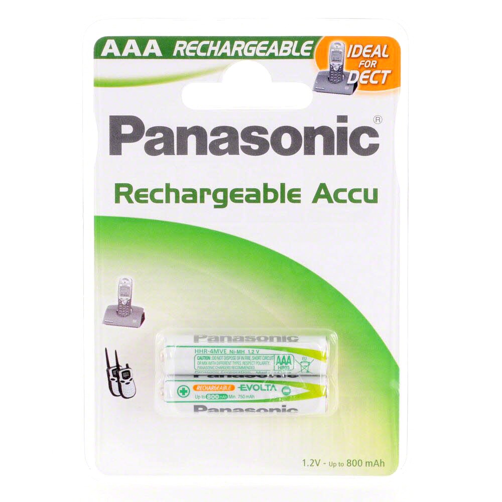 Panasonic genopladeligt AAA-batteri 750mAh