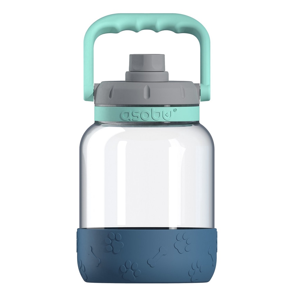 Asobu The Barkley Vandflaske med hundeskål 1L - Blå
