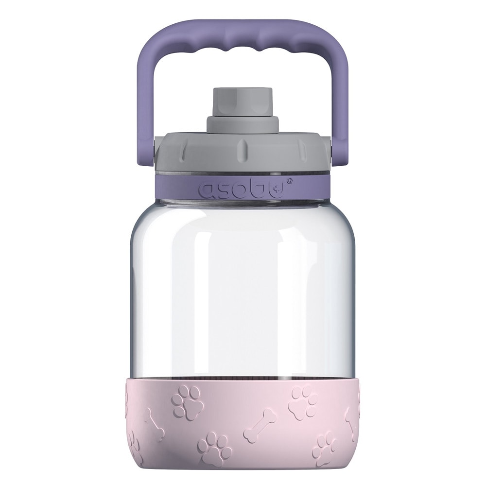 Asobu The Barkley Vandflaske med hundeskål 1L - Pink