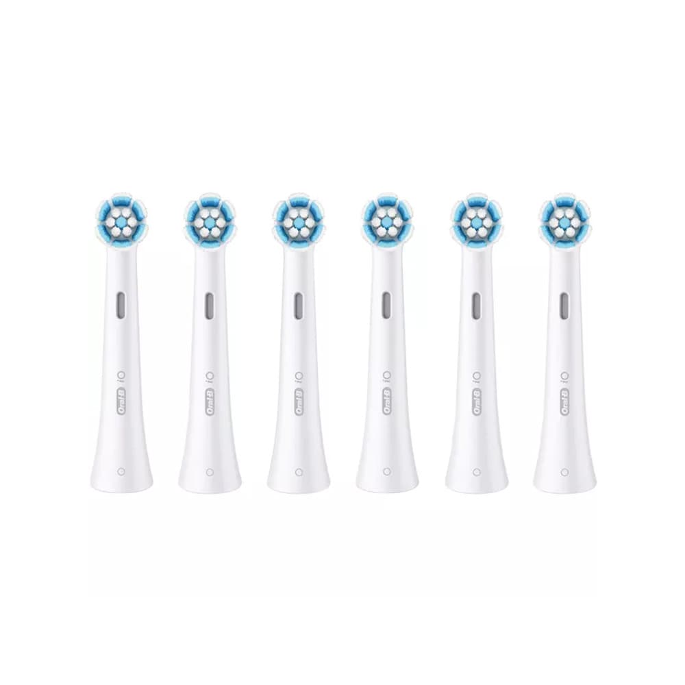 Oral-B iO Series Gentle Care tandbørstehoveder - Hvid - 6-pak
