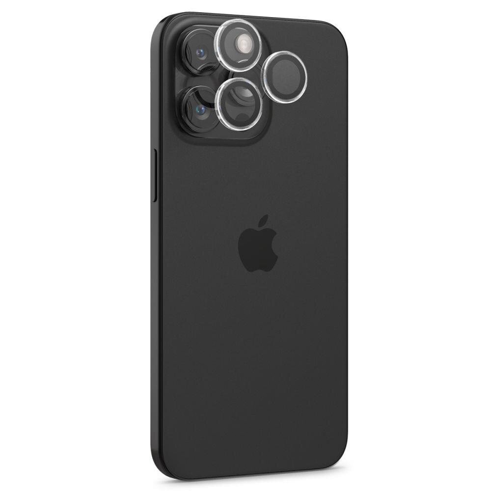 Spigen Glas.TR EZ Fit Kamerabeskyttelse til iPhone 15 Pro / 15 Pro Max 2-pak