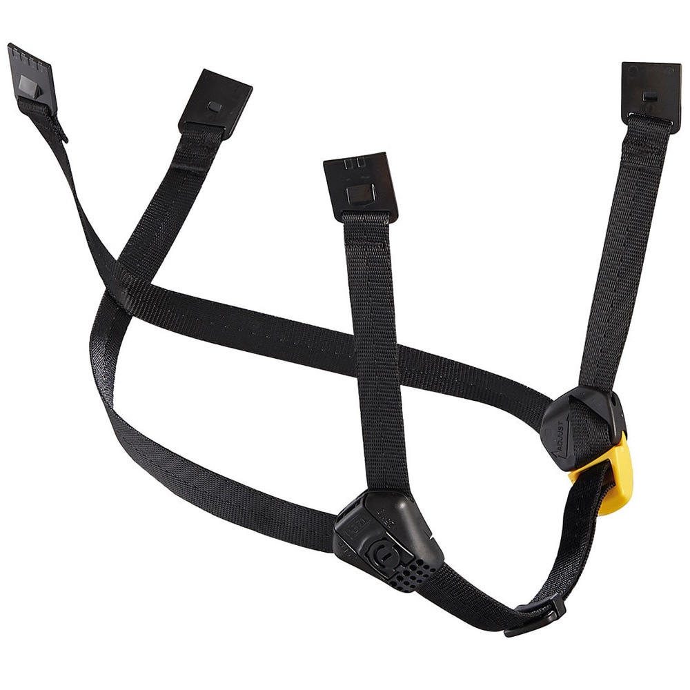 Petzl Dual Chinstrap Extended A010FA02 - Sort/Gul