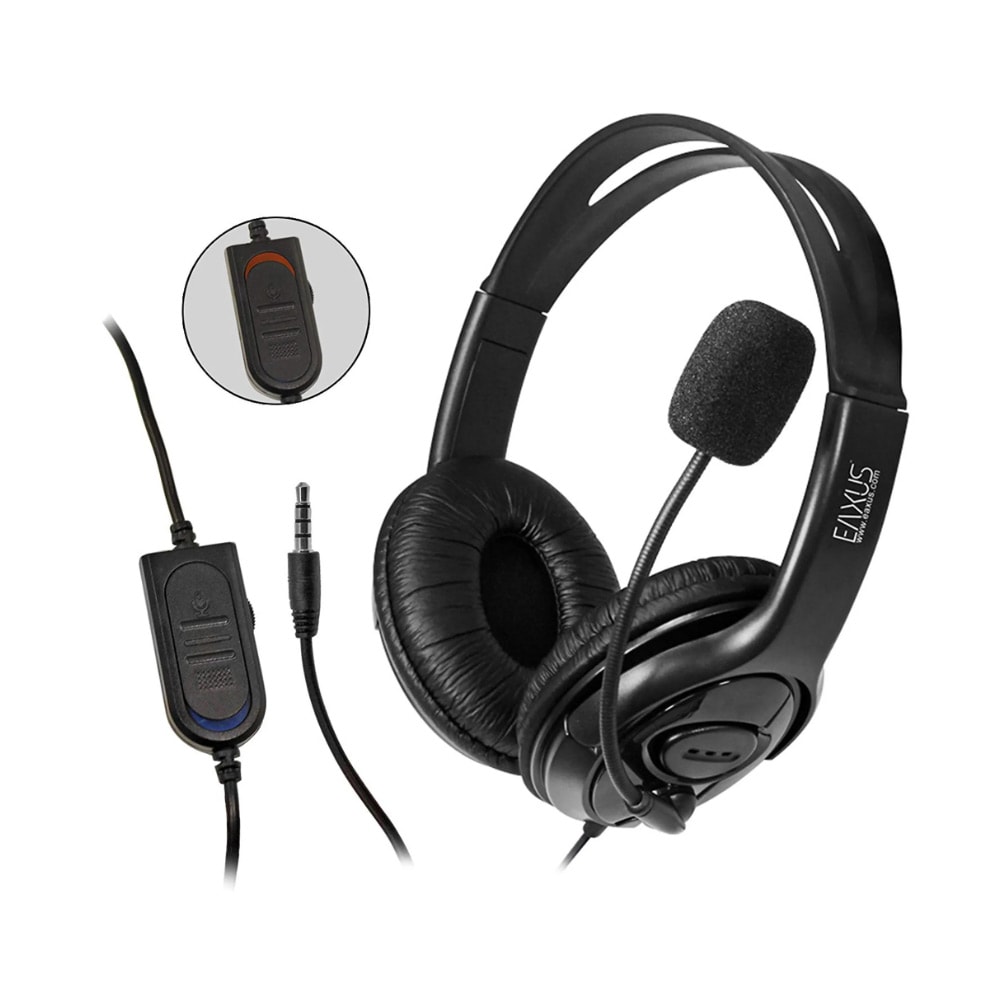 Eaxus Gaming Headset med Mikrofon - Sort