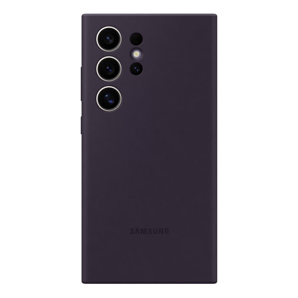 Samsung Silikone Cover til Galaxy S24 Ultra - Mørk Violet