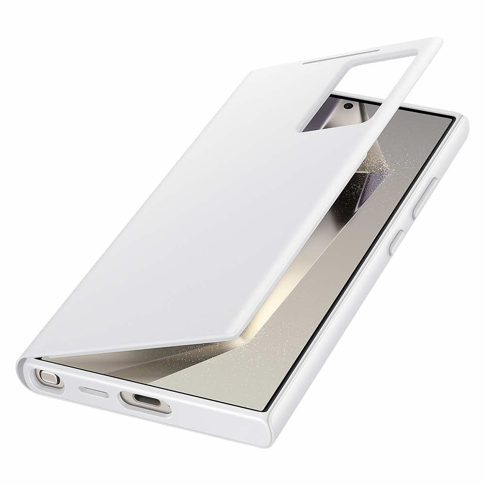 Samsung Smart View Wallet Case til Galaxy S24 Ultra - Hvid