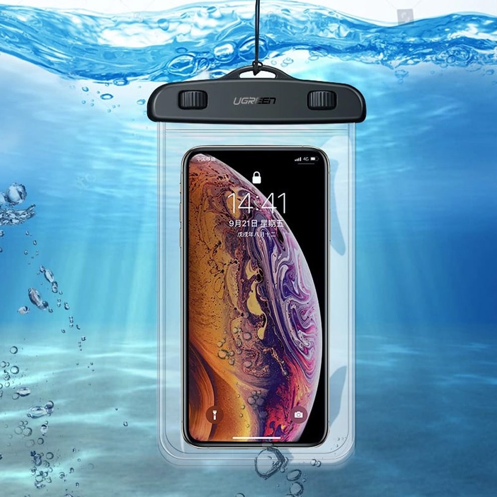 Ugreen Vandtæt Smartphone Taske IPX8 - Sort