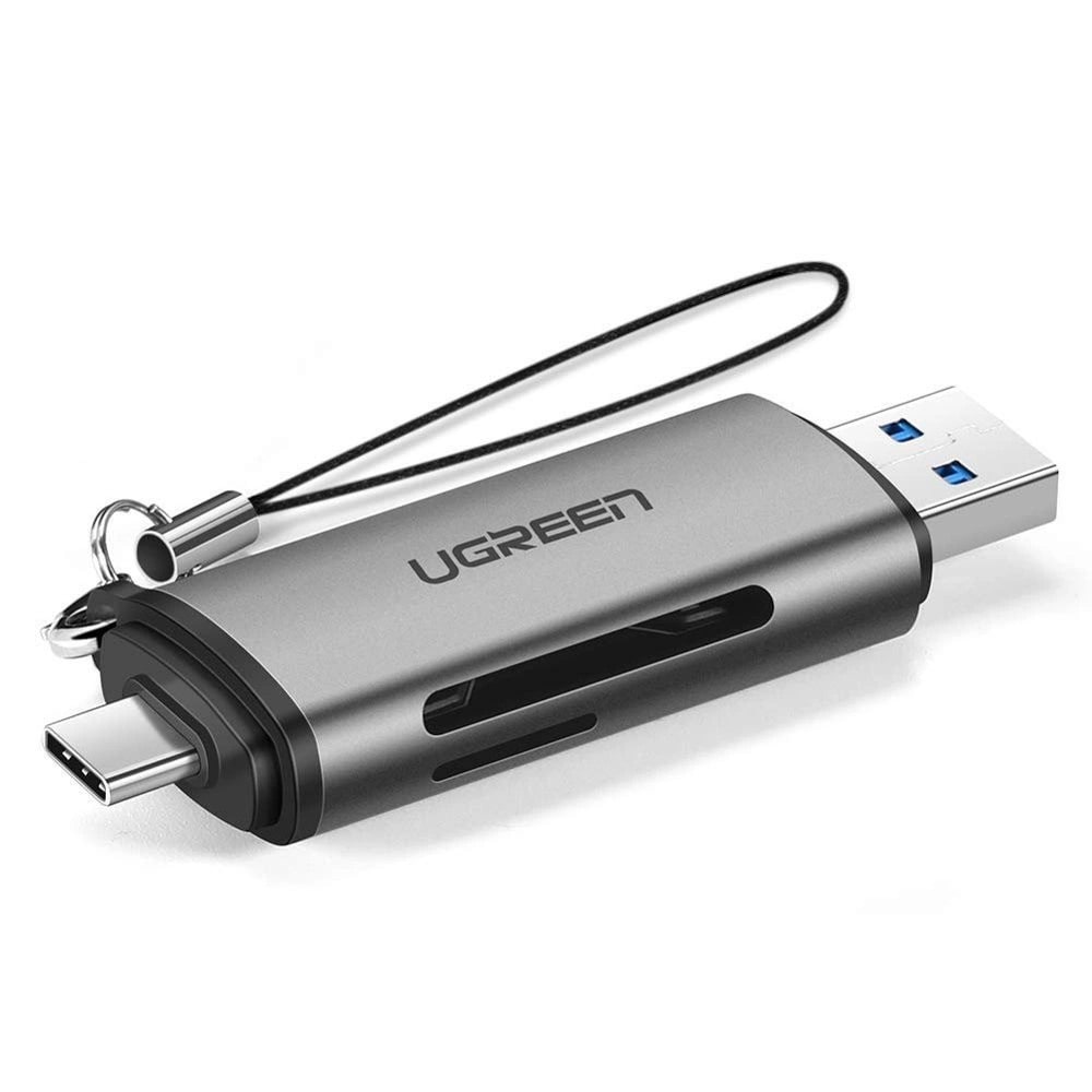 Ugreen Hukommelseskortlæser til SD / microSD med USB 3.0 / USB-C 3.0