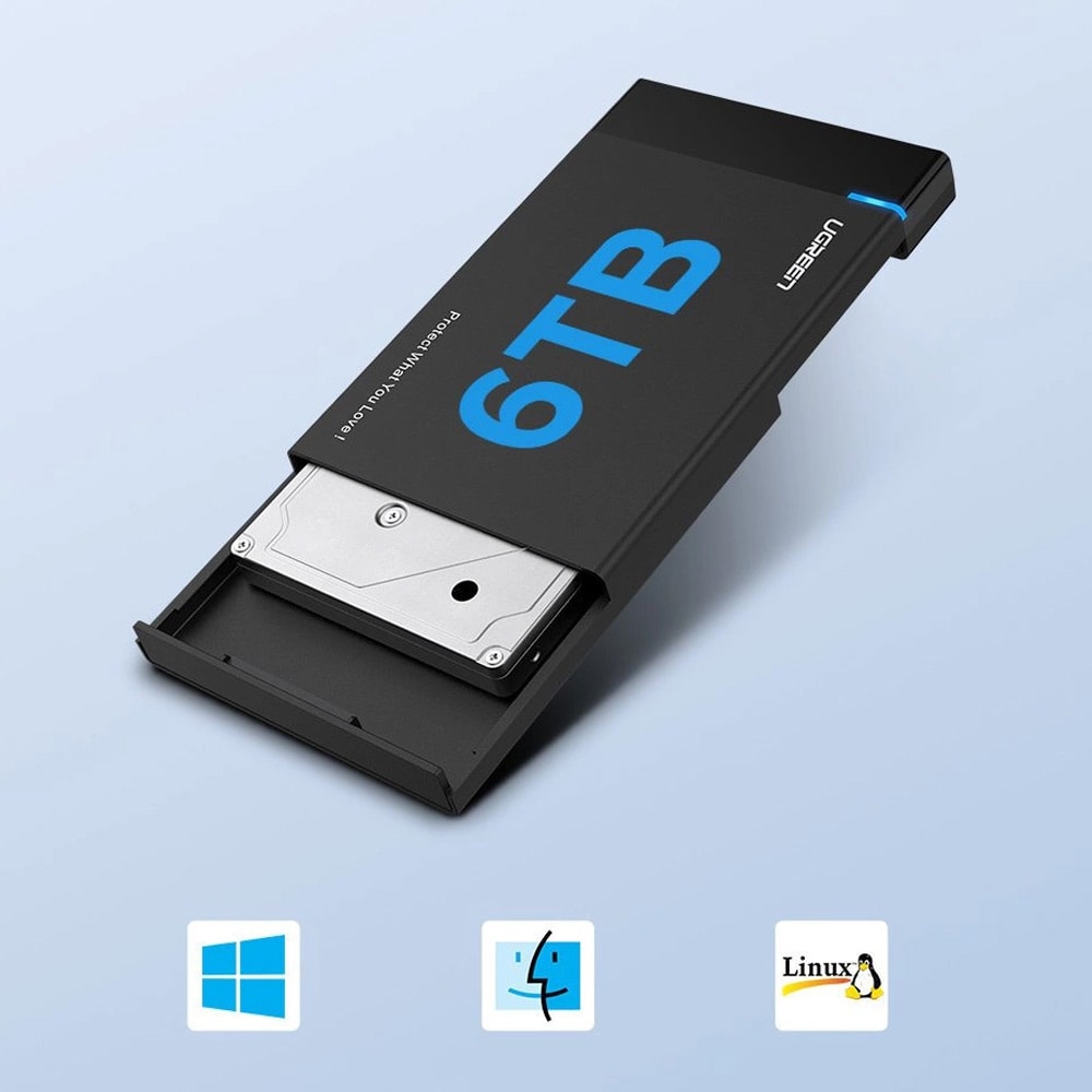 Ugreen harddiskskab til 2,5'' SATA USB 3.2 Gen 1 5 Gbps