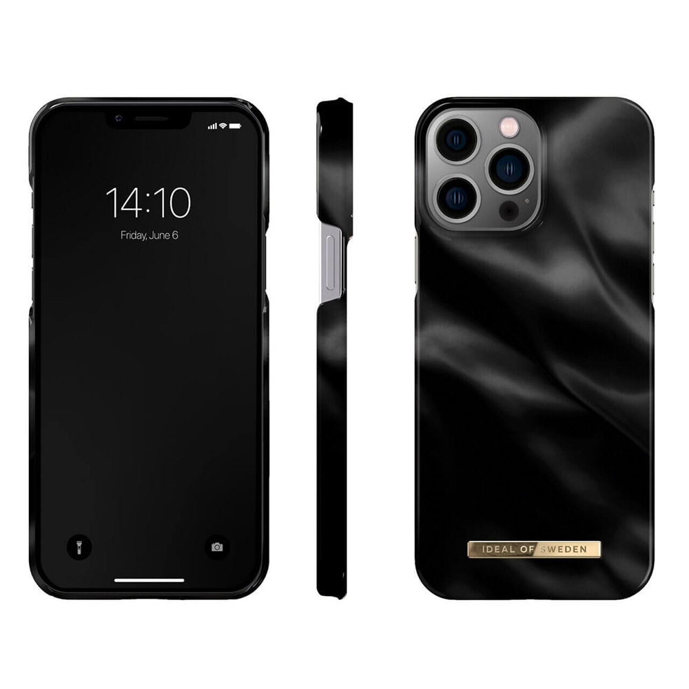 iDeal of Sweden Fashion Case iPhone 12 Pro Max / 13 Pro Max - Black Satin