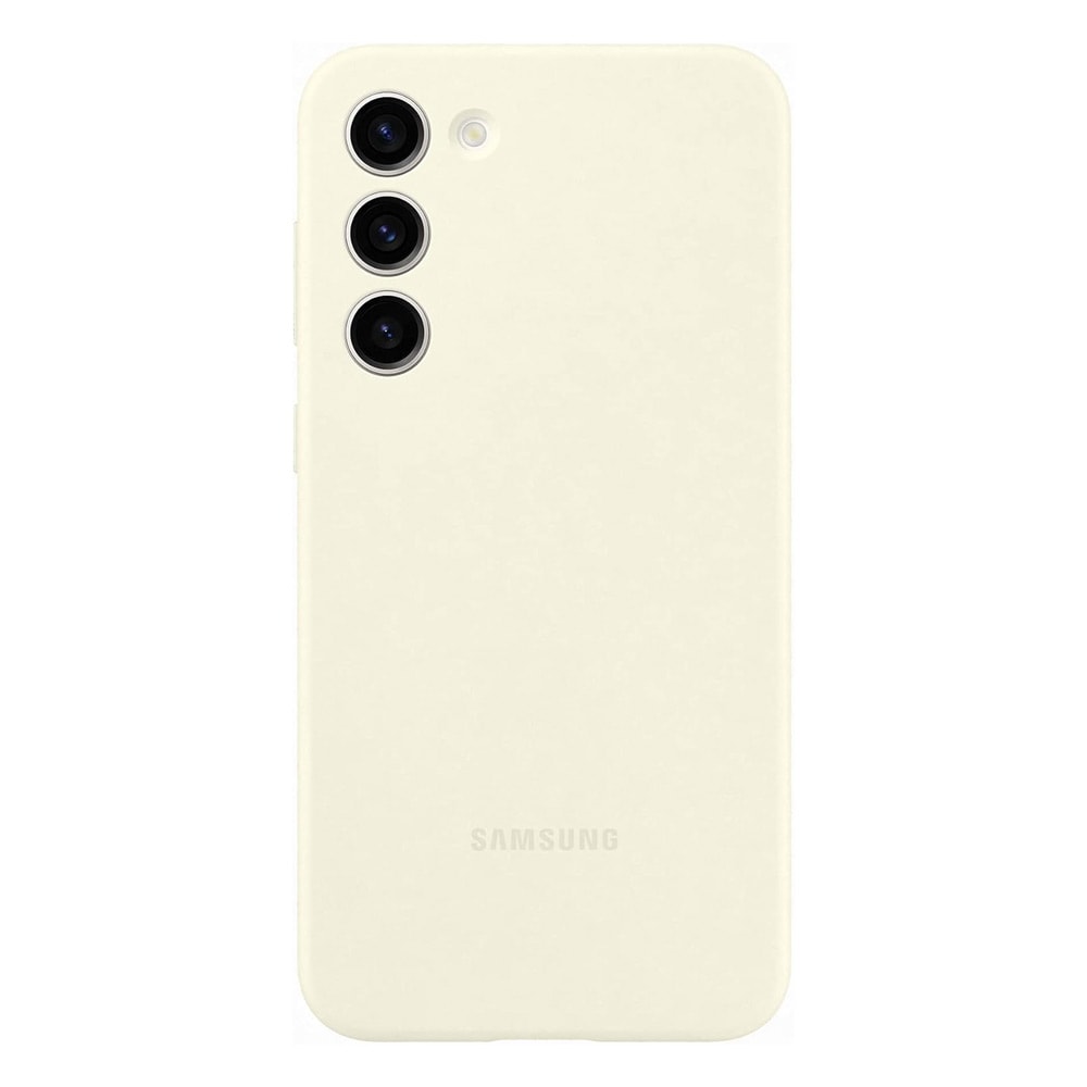 Samsung Silikone Cover til Galaxy S23+ - Creme