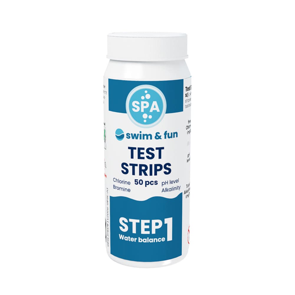 Teststrimler Spa for pH/Klorid/Brom/Alkalinitet 50-pak