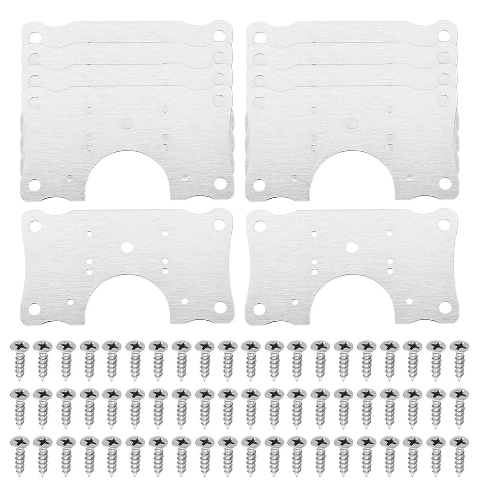 Reparationsplade til hængsel 90x50mm 10-pak