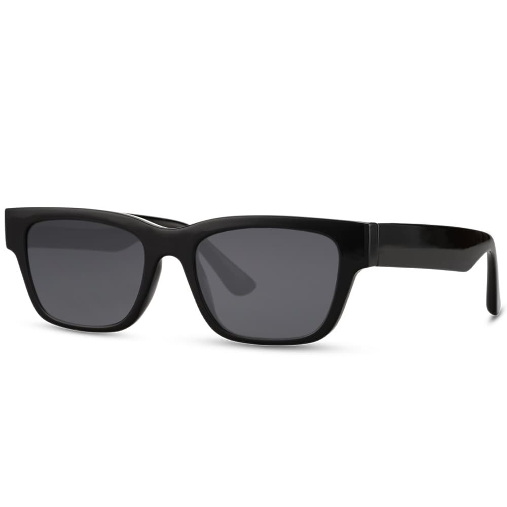 Solbriller - Sort med sort linse