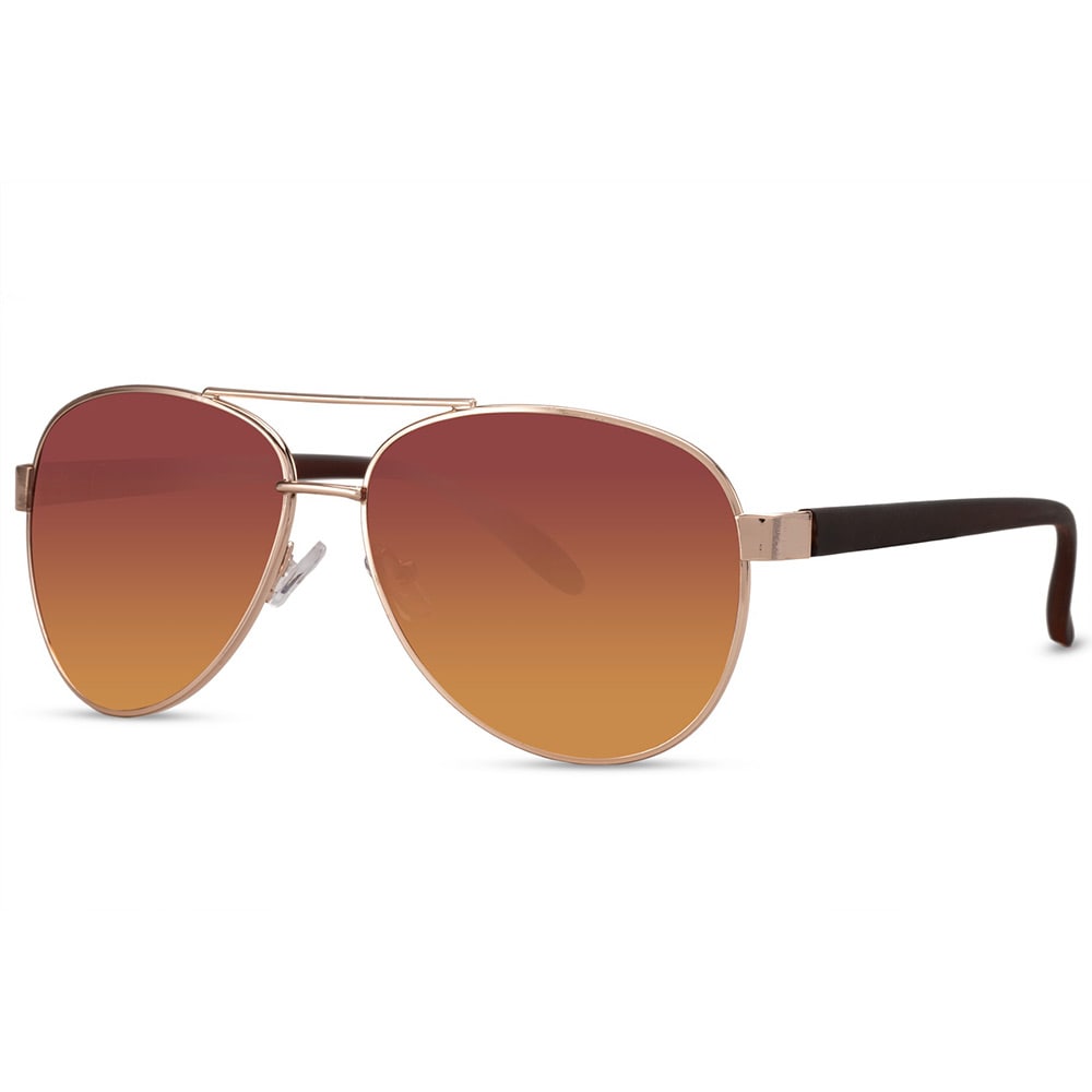 Pilot solbriller med brun linse