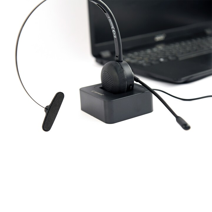 Trådløst Office Headset Mono med ladestander