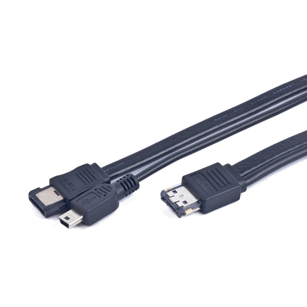 ESATAtilslutning til eSATA/Mini & USB 1m